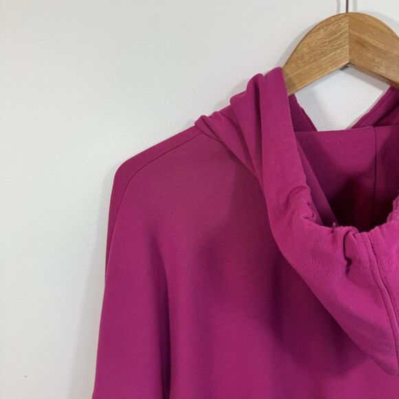 Happily Grey Pullover Hoodie Size Large Cropped Purple Women's Super Soft - Picture 4 of 11